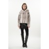 THIRA Γυναικεία VISON Ζακέτα WHITE/BLACK