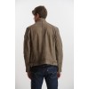 GP1127 Αντρικό Δερμάτινο Μπουφάν Nobuck Grey