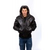 Adventure Αντρικό Δερμάτινο Bomber με Γούνα Καφέ