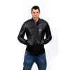 AIKO Αντρικό Δερμάτινο Bomber Μαύρο