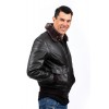 M12 Αντρικό Δερμάτινο Bomber Σκούρο Καφέ
