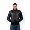 PG2639 Αντρικό Δερμάτινο Bomber Μαύρο