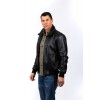 PG2639 Αντρικό Δερμάτινο Bomber Μαύρο