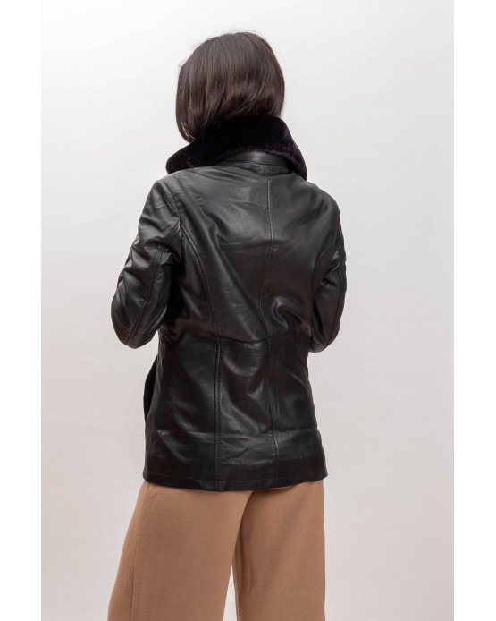2240  Woman's Leather  Jacket Black