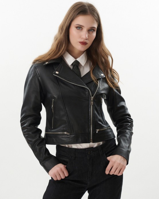 W-MARLEY  Womens Leather  Jacket Black