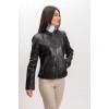 W-MP032 Womens Leather  Jacket BLACK