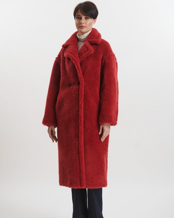 198380 Womens Synthetic Coat Red