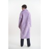 198380 Γυναικείο Συνθετικό Παλτό Purple