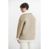 208161 Γυναικείο Συνθετικό Τζάκετ Beige