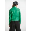 KS-9 Γυναικείο Δερμάτινο Jacket Πράσινο