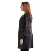 Overshirt  Γυναικεία Δερμάτινη Πουκαμίσα Μαύρη