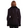 1177 Womens' Aviator Shearling Jacket Black 