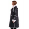 2147 Womens' Shearling Coat Black