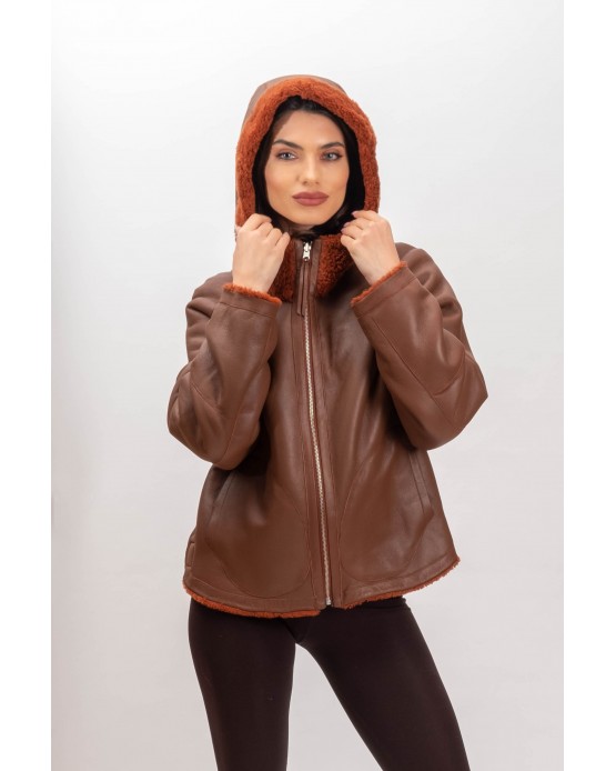 4279 ΓΥΝΑΙΚΕΙΟ ΜΟΥΤΟΝ DOUBLE FACED COGNAC