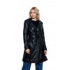 TrenchCoat  Γυναικεία Δερμάτινη Καμπαρντίνα  Μαύρη