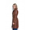 TrenchCoat  Γυναικεία Δερμάτινη Καμπαρντίνα  Cognac
